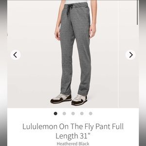 NWT Lululemon On The Fly Pant Full Length Size 4